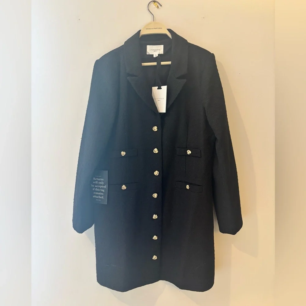 Tuckernuck Black Blazer with Silver Buttons - Picture 1 of 8